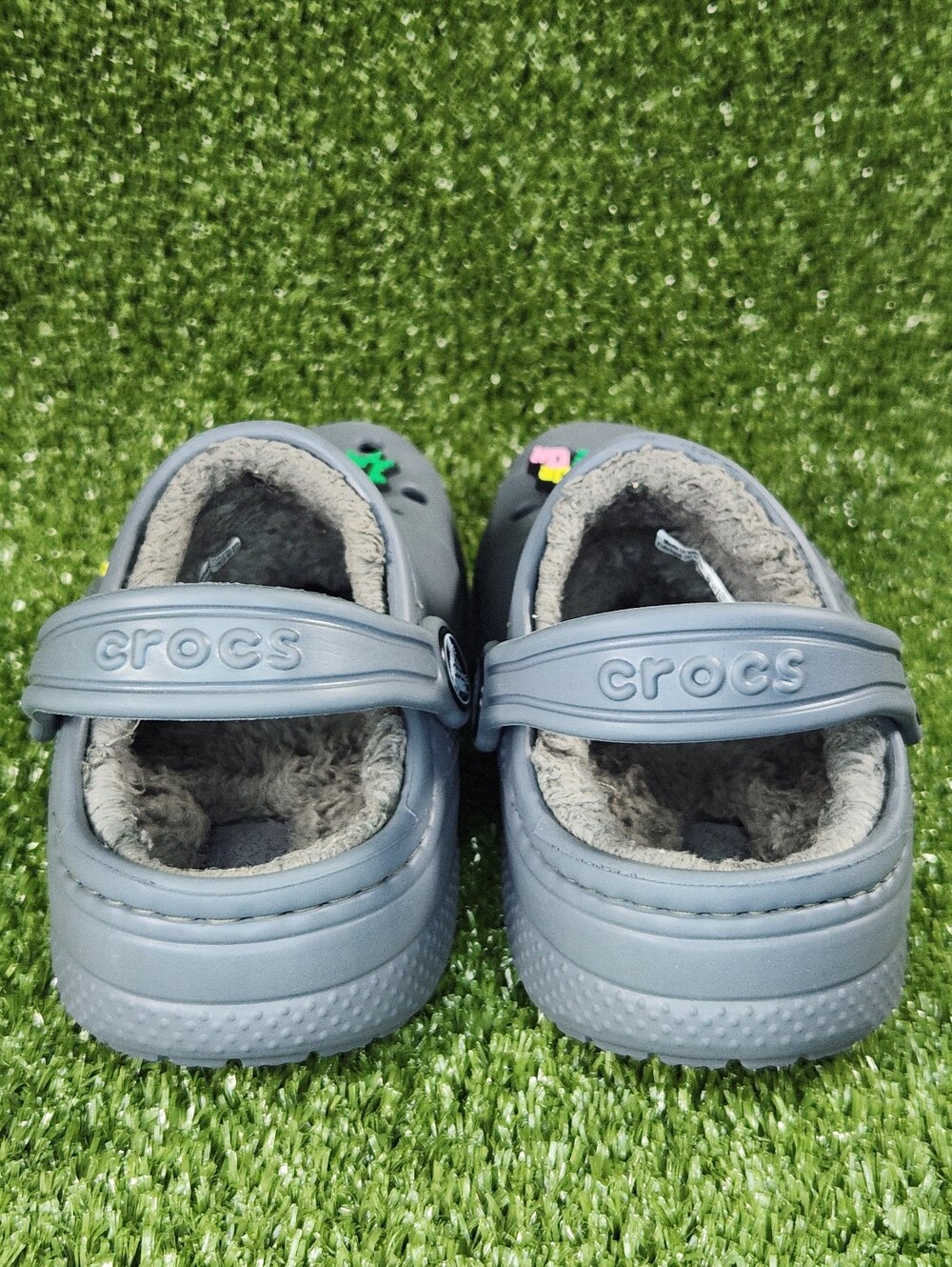 Crocs Little Kids Baya Gray Dual Comfort Clogs Slip-on Sandals Boys Size 10C - Picture 4 of 15